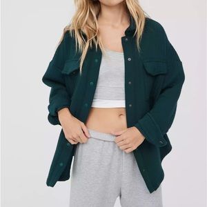 Offline by Aerie Teal Quilter Shacket - small